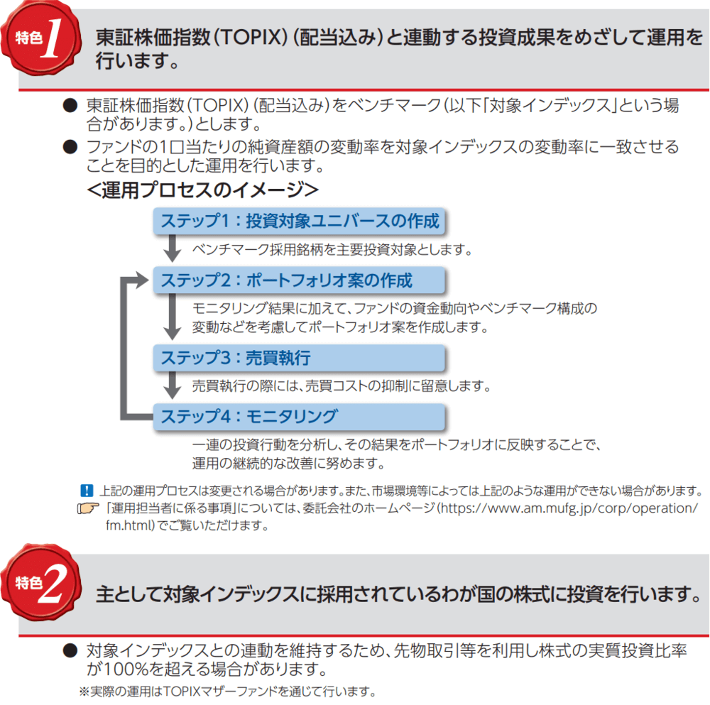 eMAXIS Slim国内株式（TOPIX）の特色