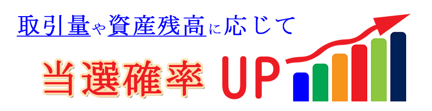 抽選確率アップ