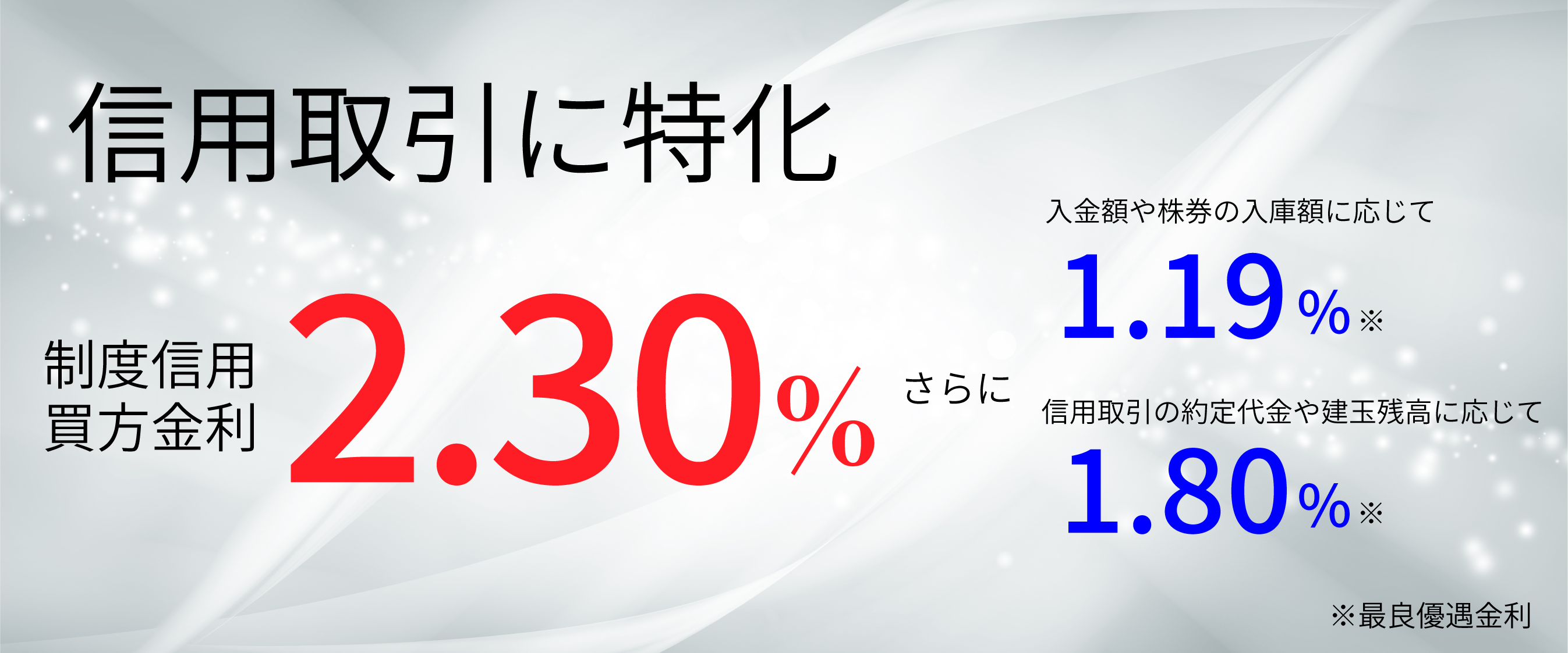 信用取引手数料0円