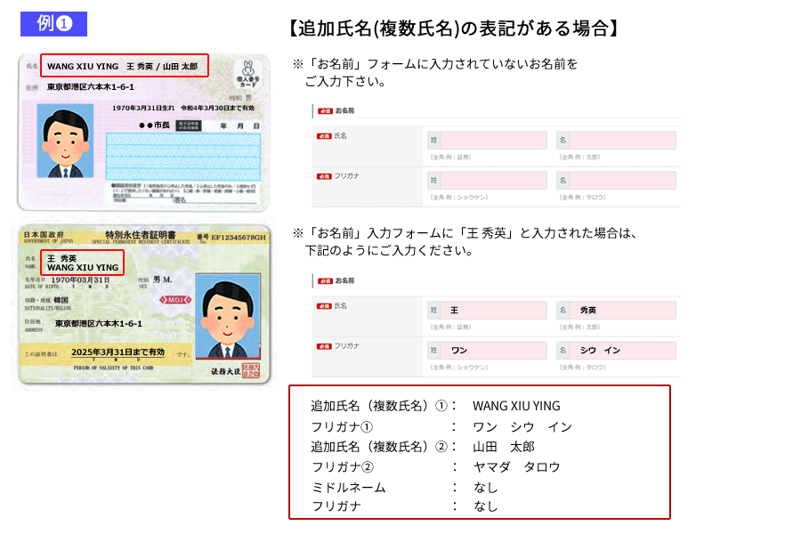 通称名記載がある場合