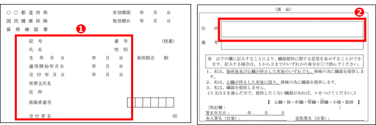 各種健康保険証