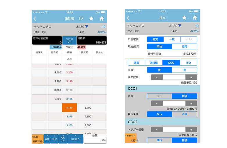 発注板・特殊注文