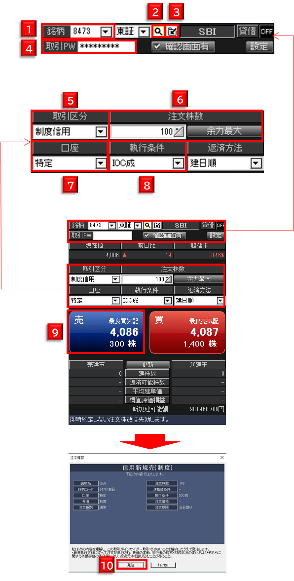 2way信用返済注文